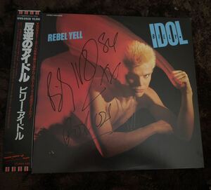 ビリー・アイドル（Billy Idol)直筆サイン入りレコード