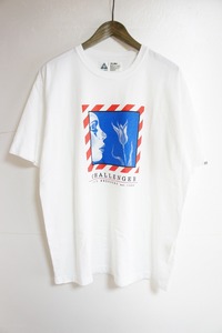 美品22AW CHALLENGER チャレンジャー DOWN HILL TEE ダウンヒル Tシャツ 半袖カットソー XXL白308N