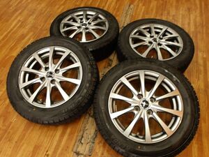 O 送料無料 バリ山 15 4H100 5.5J+43 175/65R15 ヤリス ヴィッツ カローラ フィールダー スペイド ポルテ IQ フィット スイフト キューブ