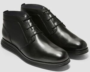 Cole Haan 26cm ブラック チャッカ スニーカー ブーツ オリジナル グランド レザー ビジネス レザー ローファー スーツ XXX349