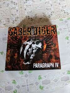 　■SABER TIGER■サーベル・タイガー■PARAGRAPH Ⅳ■パラグラフ 4　CD２枚＋DVD