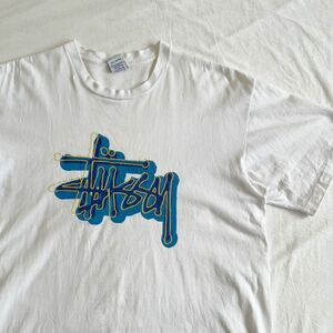 90s Stussy Tシャツ L シングルステッチ USA製 ビンテージ OLD ステューシー スケート サーフ 