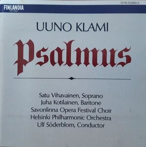 フィンランドCD Uuno Klami Psalmus 1576533692 Finlandia Records /00110