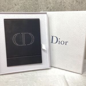 ※ Christian Dior ノベルティ スタンドミラー 鏡 スタッズ CDロゴ ブラック 箱付き 非売品 クリスチャンディオール