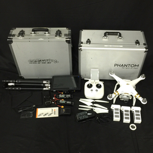 DJI PHANTOM3 PRO W322A ドローン GL300B プロポ セット 通電確認済み モニター付き