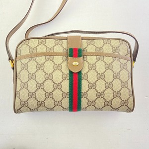 03w11327 03w11325 GUCCI グッチ シェリーライン GGスプリームキャンバス ショルダーバッグ [116 02 055] PVC オールドグッチ 中古