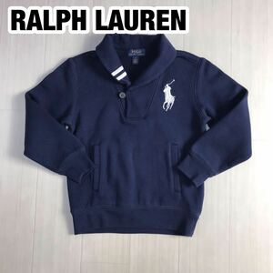 RALPH LAUREN ラルフローレン スウェット キッズサイズ 4 ネイビー ビッグポニー