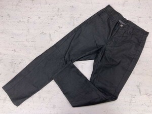 TK タケオキクチ TAKEO KIKUCHI レトロ モード ドメスティック 古着 ツイル スリム パンツ ボトムス メンズ サイズ2 黒