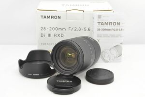 極上美品★TAMRON タムロン 28-200mm F/2.8-5.6 Di III RXD A071 ソニー SONY Eマウント 高倍率ズームレンズ★元箱付き R2537