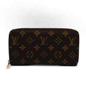 1円 良品 LOUIS VUITTON ルイヴィトン モノグラム ジッピーウォレット ラウンドファスナー 長財布 M60017