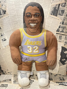 ☆1990年代/マジックジョンソン/ラグドール即決ビンテージUSA/レイカーズ/NBA/Hoopster Heroes/Plush(Magic Johnson) TV-021