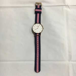 電池交換済 美品 Daniel Wellington メンズ 腕時計 クォーツ 2針 ダニエル ウェリントン 送料一律370円