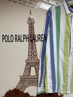 POLO RALPH LAUREN ストライプシャツ　スリムフット　メンズXXL