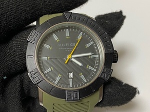 トミーヒルフィガー Tommy Hilfiger 腕時計 ラバー系樹脂ベルト 1790737 展示未使用品　電池交換済み