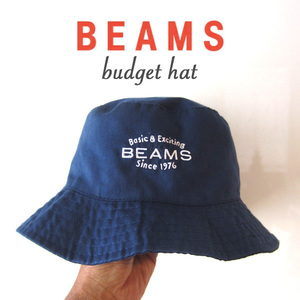 未使用品　BEAMS／ビームス★　薄手軽量バケットハット　ネイビー