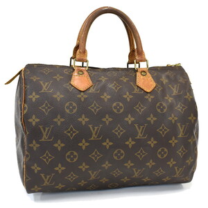 1円 ◆定価13万 LOUIS VUITTON ルイヴィトン ハンドバッグ スピーディ30 M41526 モノグラム ブラウン◆E.Csrs.oR-27