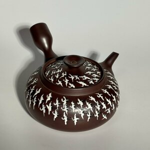 【洛座】特別品 四日市無形文化財指定 萬古焼 万古焼 急須 茶注 茶道 醉月＜茶道具京