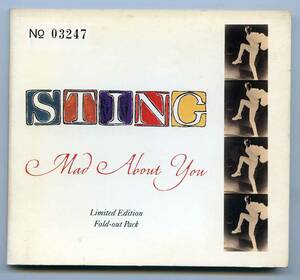 Sting（スティング）CDシングル「Mad About You」UK盤オリジナル デジパック AMCDR 721 限定盤シリアル番号付き 03247