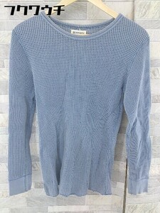 ◇ BEAMS BOY ビームス ボーイ サーマル 長袖 カットソー ブルー系 レディース