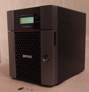 NoT869☆BUFFALO 4ベイNAS Tera Station TS5410DN1604 HDD・鍵欠損ジャンク 電源投入OK/メンテナンス可能な方に☆