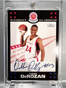 SSP背番号入 直書 RC Auto 2008 Topps McDonald’s DeMar DeRozan デマー・デローザン NBA ルーキー サイン Panini Bulls ブルズ All-star