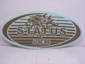 サンライン ステータス 獅子 オーバル ステッカー SUNLINE