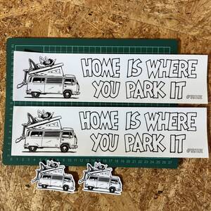 VAN LIFE ヴァン ライフ STICKER ステッカー シール 4枚セット Foster Huntington vanlife