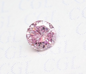 【100円～】0.106ｃｔ 天然ダイヤ FANCY PURPLE PINK（ナチュラルカラー）I2