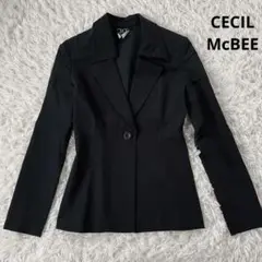 CECIL McBEE セシルマクビー【M】テーラードジャケット　ブラック