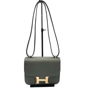 エルメス HERMES コンスタンス３ミニ ヴェルソ Ｂ刻 ニューホワイト／GD金具 エヴァーカラー ショルダーバッグ レディース 中古