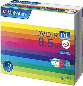 ホワイトプリンタブル 10枚 片面2層 8.5GB DL 2-8倍速 -R 1回記録用 DHR85HP10V1 バーベイタム