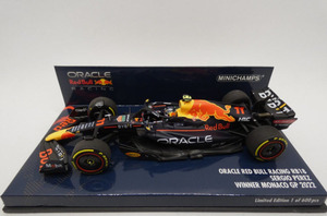 ミニチャンプス 1/43 オラクル レッド ブル レーシング RB18 セルジオ・ペレス モナコGP 2022 ウィナー