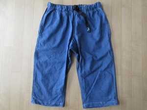 マウンテンマニア MM ST DENIM 3/4 CROPクロップド クライミング パンツM淡い インディゴ ブルー系MOUNTAIN MANIAハーフ ショート /