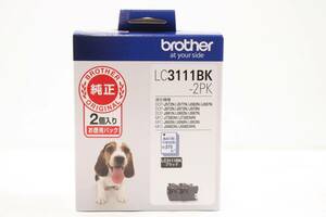 未使用 brother 純正 インクカートリッジ LC3111BK-2PK ブラック ブラザー ITZL6WIVF4XW-YR-L01-byebye