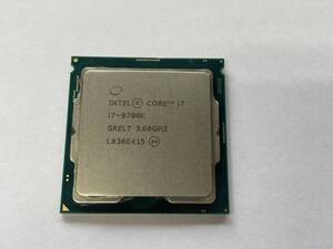 Intel Core-i7 9700K/ 3.60GHz SRELT CPU 、中古動作品