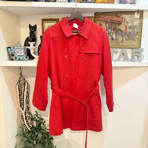 Aguascutum/trench coat/red/vintage/アクアスキュータム/トレンチコート/赤/ヴィンテージ 