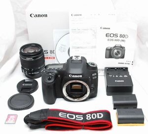 【超美品・メーカー保証書等完備 豪華セット】Canon キヤノン EOS 80D EF-S 18-55mm IS Ⅱ