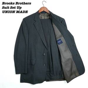 Brooks Brothers BROOKSEASE SUIT 304047 UNIONMADE ブルックスブラザーズ スーツ セットアップ アメリカ製 ユニオンメイド