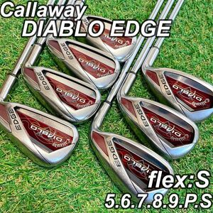 【良品】 キャロウェイ Callaway ディアブロ エッジ メンズアイアンセット 7本 右利き DIABLO EDGE S