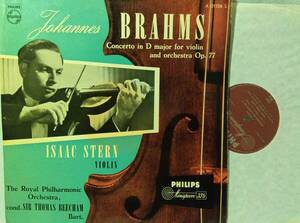 ♪ 蘭Philips / A01106L Minigroove ♪ Brahms Beecham Stern ブラームスVn協 ビーチャム スターン