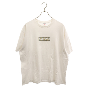 SUPREME シュプリーム×Burberry バーバリー 22SS Box Logo Tee ボックスロゴクルーネック半袖Tシャツ ホワイト