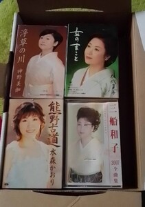 伍代夏子さん、三船和子さん、神野美伽さん、水森かおりさんのカセットテープと中古10分カセットテープ12本をセットで！