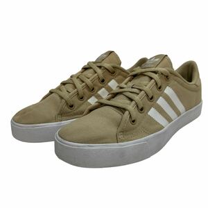 G011 adidas アディダス メンズ ローカットスニーカー US5.5 23.5cm ベージュ ホワイト キャンバス