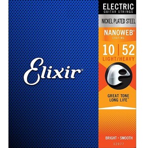 Elixir Nanoweb #12077 Light Heavy 010-052 エリクサー コーティング弦 エレキギター弦