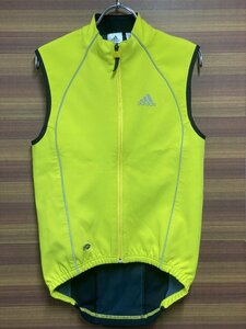 HM628 アディダス ADIDAS サイクルベスト ジレ 裏起毛 黄 XS