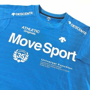 DESCENTE MOVE SPORT/デサントムーブスポーツ☆Tシャツ☆吸汗速乾/ストレッチ/トップス/ジャケット/ジャージ/青/M