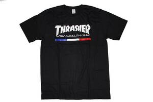 スラッシャー（THRASHER）・スケーター系Ｔシャツ・新品・入荷・ＸLサイズ・黒・激安超特価・④