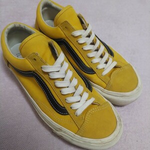 VANS ORIGINALS オールドスクール 25.5cm us7.5 オリジナル　黄色　マスタード