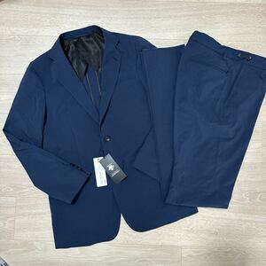 ★新品未使用★DESCENTE(デサント)/スーツ/YA5/シアサッカー/ウォッシャブル/SOLOTEX使用/スタイリッシュ/ストレッチスーツ/ネイビー/7727