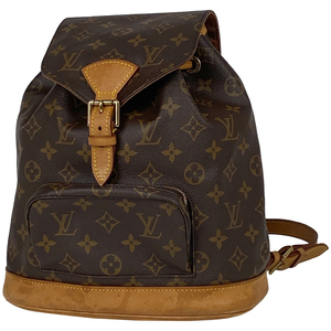 ルイ・ヴィトン Louis Vuitton モンスリ MM バックパック デイパック リュック モノグラム ブラウン M51136 レディース 【中古】